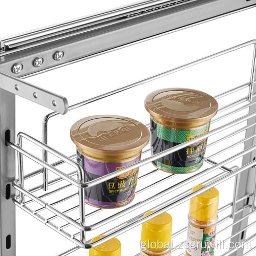 Kitchen Cabinet Storage Cabinet Drawer Basket Pull Out Spice Rack Organizer Supplier